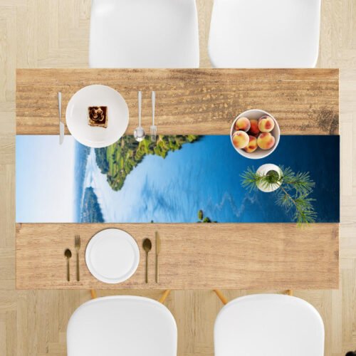 Blue Nile Table runner Mockup Blue Nile Table runner