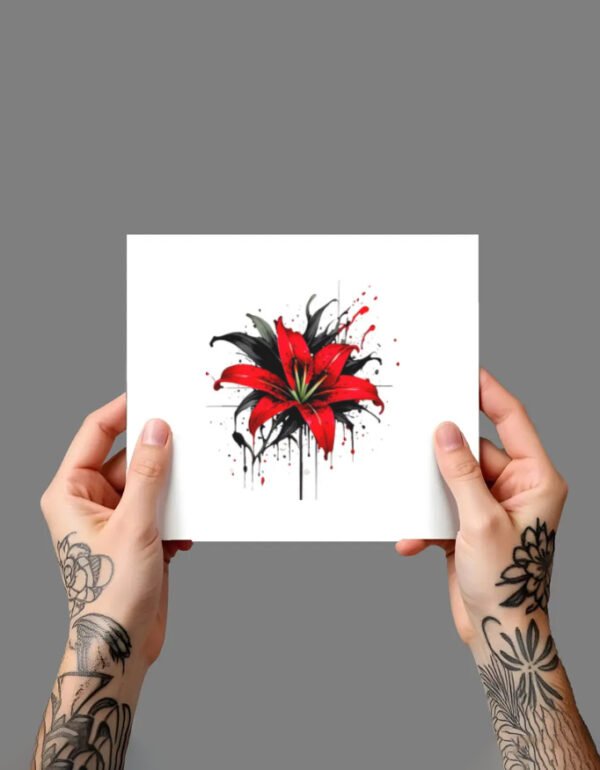 FLORAISON_3 Ultra Premium Temporary Tattoo (5x7.5 Inches)