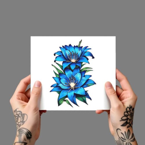 FLORAISON_7 Ultra Premium Temporary Tattoo (5x7.5 Inches)