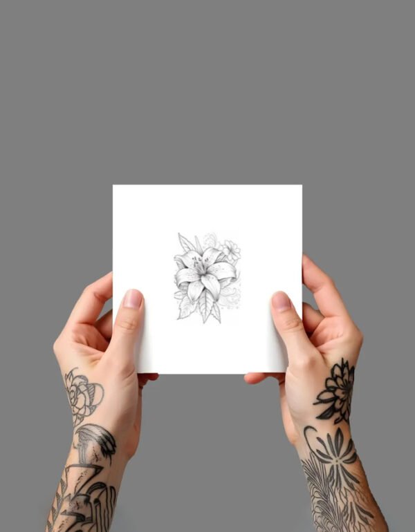 FLOWER_1 Premium Temporary Tattoo