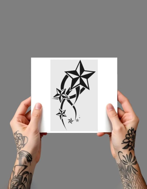 STAR 2 Premium Temporary Tattoo (5x7.5 Inches) STAR 2 Premium Temporary Tattoo (5x7.5 Inches)