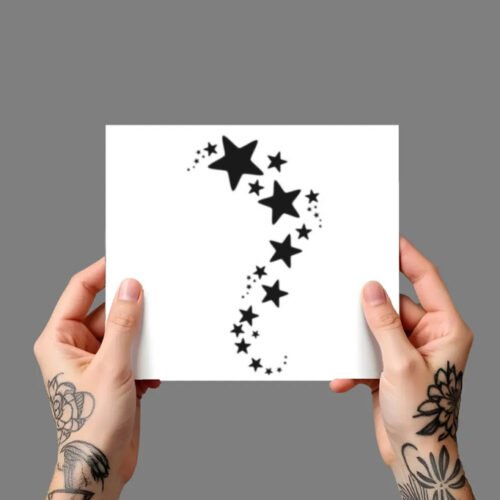 STAR 4 Premium Temporary Tattoo STAR 4 Premium Temporary Tattoo (5x7.5 Inches)