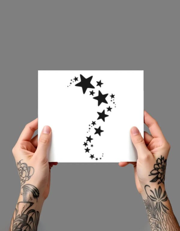STAR 4 Premium Temporary Tattoo STAR 4 Premium Temporary Tattoo (5x7.5 Inches)